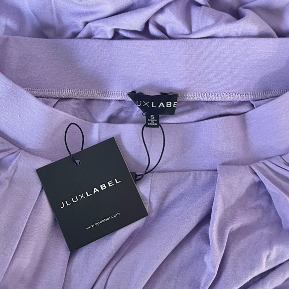 NWT JLUXLABEL lilac Devyn wide-leg pants Size Small - Picture 5 of 7